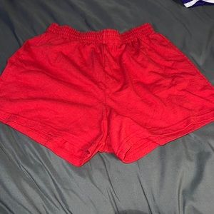 red shorts